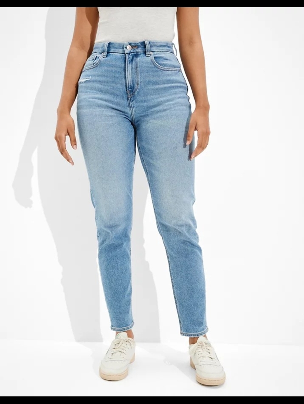 AE Stretch Curvy Mom Jean Size 12 High Rise